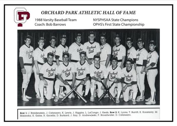 1988 Varsity Baseball, inducted 2021